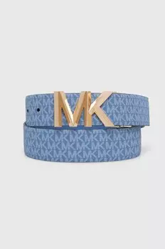 Двусторонний кожаный ремень MICHAEL Michael Kors, синий