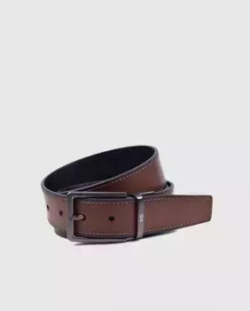 Двусторонний кожаный ремень Miguel Bellido, мультиколор