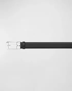 Двусторонний кожаный ремень Montblanc, цвет Black/Brown