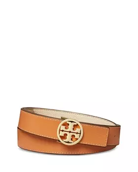 Двусторонний кожаный ремень с логотипом Tory Burch