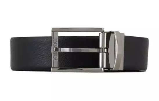 Двусторонний кожаный ремень с одной стороны из кожи Palmellato EMPORIO ARMANI