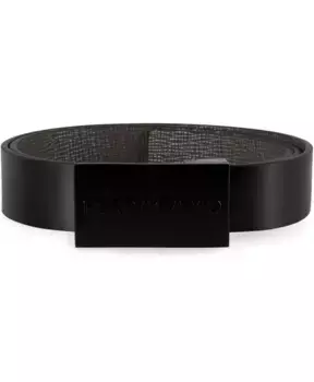 Двусторонний кожаный ремень Salvatore Ferragamo, черный