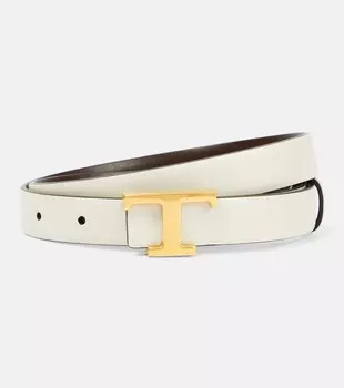 Двусторонний кожаный ремень Timeless T Tod's, разноцветный