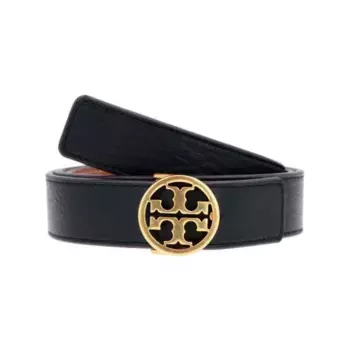 Двусторонний кожаный ремень Tory Burch, черный