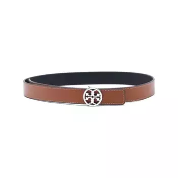 Двусторонний кожаный ремень Tory Burch, коричневый