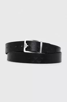 Двусторонний кожаный ремешок Emporio Armani, черный