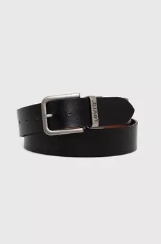 Двусторонний кожаный ремешок Levi's, черный