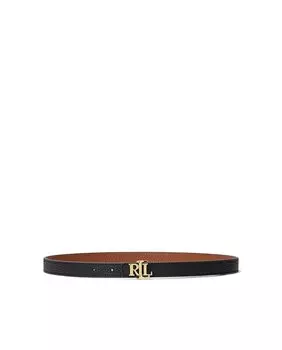 Двусторонний кожаный женский ремень Lauren Ralph Lauren, мультиколор