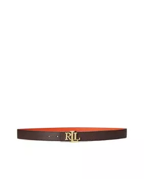 Двусторонний кожаный женский ремень Polo Ralph Lauren, мультиколор