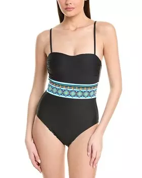 Двусторонний купальник-бандо La Blanca Running, коричневый