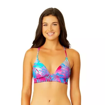 Двусторонний купальник бикини с широкими полосками Hurley Fluid Tropics для юниоров, цвет Fluid Tropics