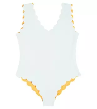 Двусторонний купальник charleston mailot с фестонами Marysia Bumby, белый