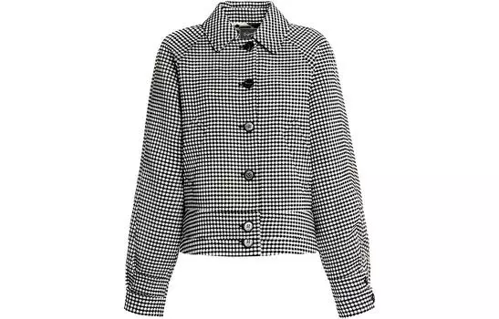 Двусторонний куртка с длинными рукавами на пуговицах MARNI, Black White Plaid