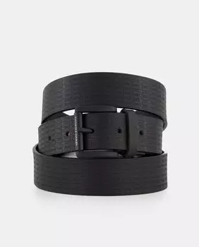 Двусторонний мужской кожаный ремень Armani Exchange, черный