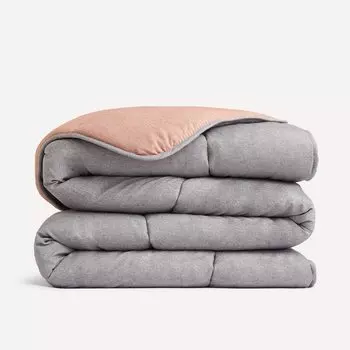 Двусторонний наполнитель для пухового одеяла плотностью 300 г/м2, двухцветное волокно Vigor. El Corte Ingls, серый