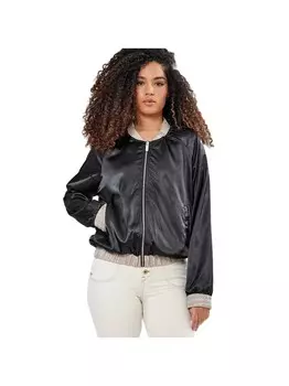 Двусторонний пиджак-жакет с цветочным узором Kaporal, черный