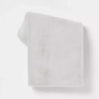 Двусторонний плед из искусственного меха кролика, светло-коричневый - Threshold, цвет Light Gray