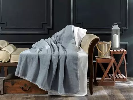 Двусторонний плед мягкий плед 2 цвета 150 х 200 см KK