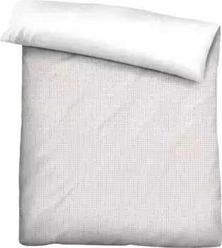 Двусторонний пододеяльник Biberna "Mix & Match 200х200 см, цвет beige/Punkte