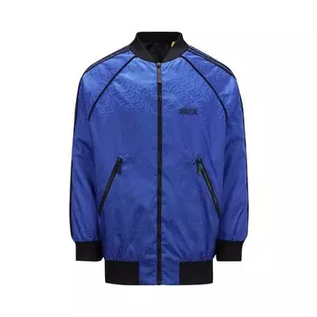 Двусторонний пуховик Moncler x adidas Seelos, цвет Синий