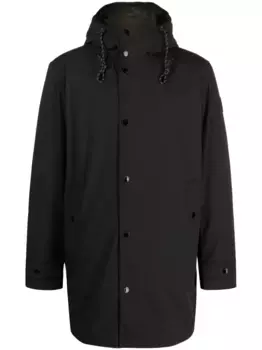 Двусторонний пуховик с капюшоном WOOLRICH, черный