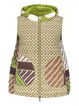 Двусторонний пуховый жилет Herno, зеленый