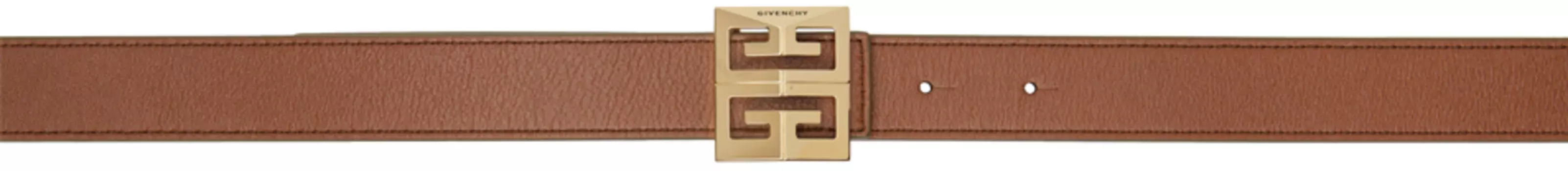 Двусторонний ремень 4G цвета коричнево-хаки Givenchy