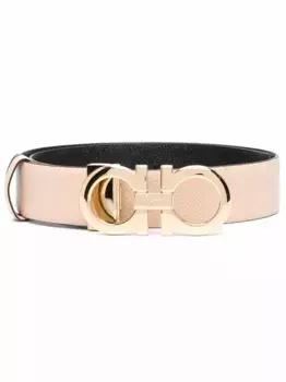 Двусторонний ремень Gancini Ferragamo, нейтральный