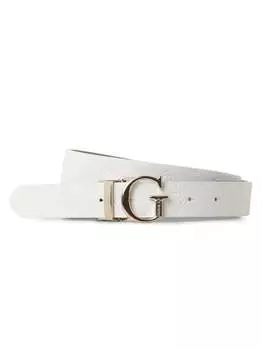 Двусторонний ремень Guess, белый