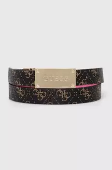 Двусторонний ремень Guess, коричневый