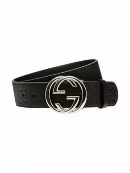Двусторонний ремень Interlocking G Gucci, черный