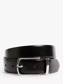 Двусторонний ремень из искусственной кожи Moss Modern, черный