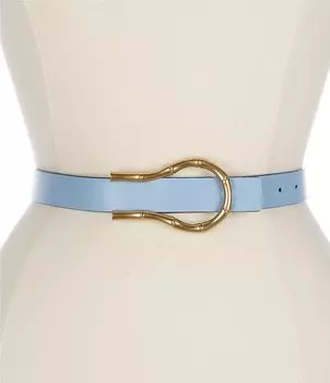 Двусторонний ремень J.McLaughlin Olympia из изысканной кожи с зернистой галькой, синий