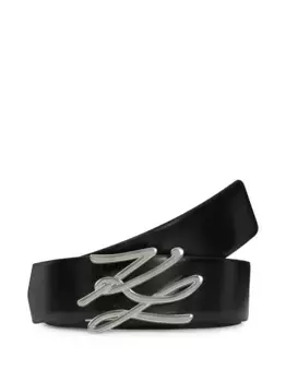 Двусторонний ремень K Autograph KARL LAGERFELD, черный
