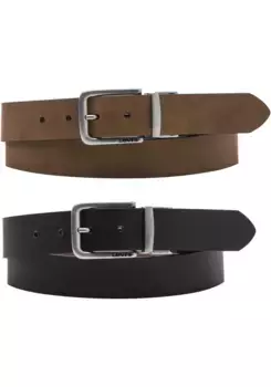 Двусторонний ремень Levi's "Reversible Classic Belt" можно носить в двух разных цветах, черный