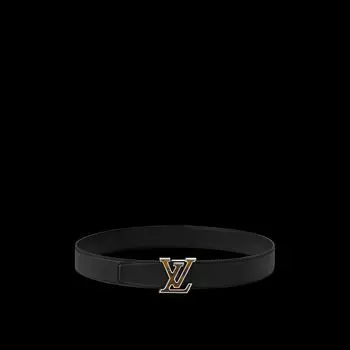 Двусторонний ремень LV Heritage 35 мм Louis Vuitton, черный