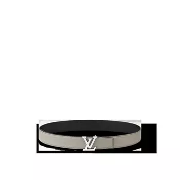 Двусторонний ремень LV Heritage 35 мм Louis Vuitton, серый