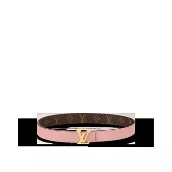 Двусторонний ремень LV Initiales шириной 30 мм Louis Vuitton, розовый
