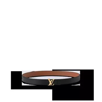 Двусторонний ремень LV Initiales шириной 30 мм Louis Vuitton, черный