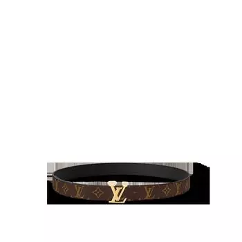 Двусторонний ремень LV Initiales шириной 30 мм Louis Vuitton, черный