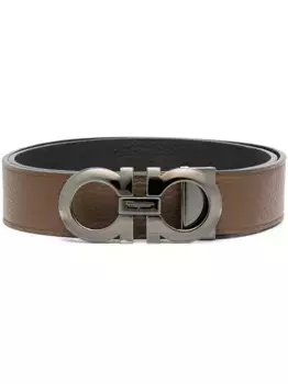 Двусторонний ремень Muflone Ferragamo, черный