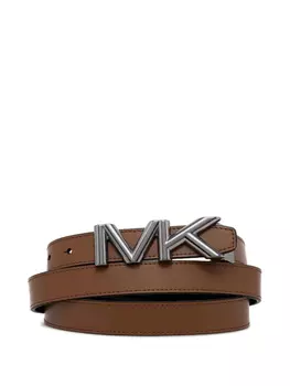 Двусторонний ремень с логотипом Michael Kors, коричневый
