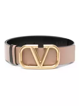 Двусторонний ремень с логотипом VLogo Signature VALENTINO GARAVANI, коричневый