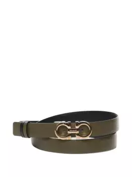 Двусторонний ремень с пряжкой Gancini Ferragamo, синий