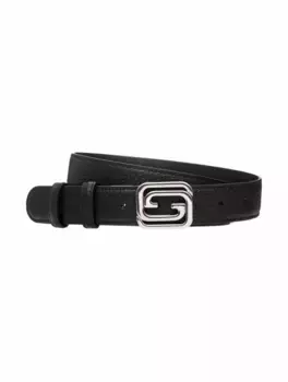 Двусторонний ремень Square Interlocking G Gucci, черный