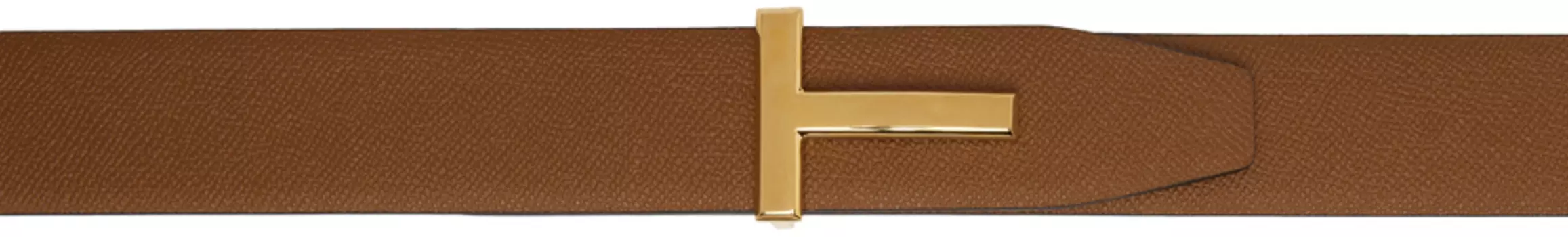 Двусторонний ремень T Icon Tan &amp; Off-White TOM FORD