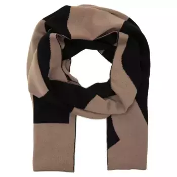 Двусторонний шарф acro_scarf-x с добавлением шерсти Boss, коричневый