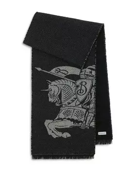 Двусторонний шарф Burberry EKD, черный