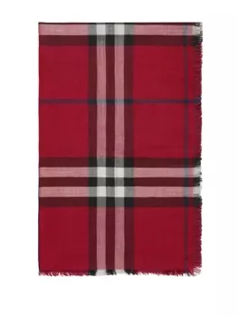 Двусторонний шарф в клетку Burberry, красный