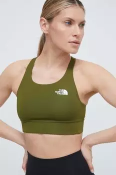 Двусторонний спортивный бюстгальтер Flex. The North Face, зеленый